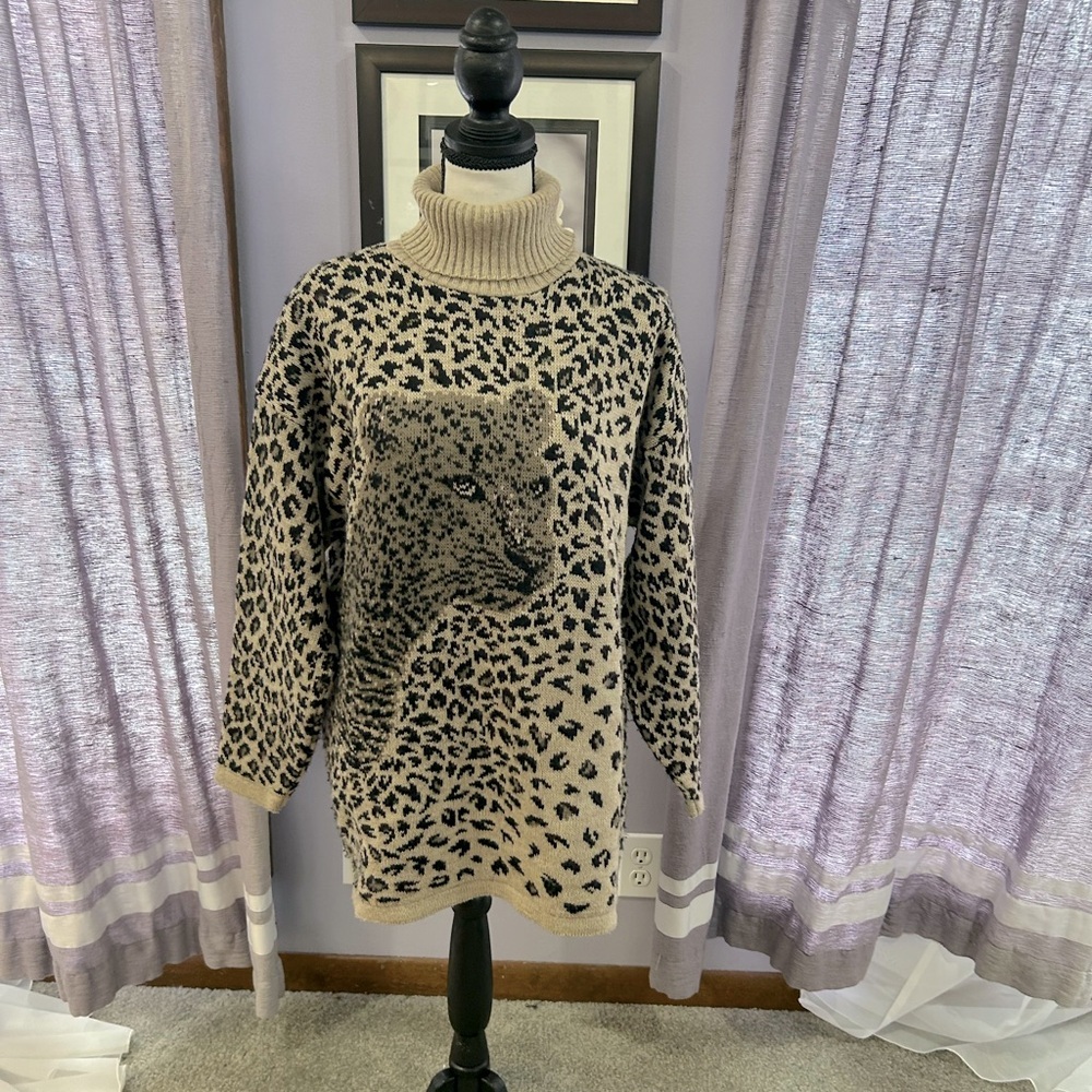 Vintage Adele Knitwear Leopard Sweater